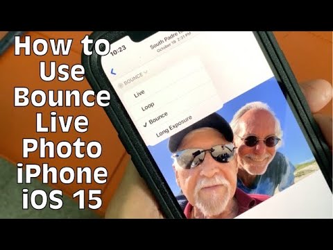 How to use bounce in a live photo on iPhone 12, iOS15