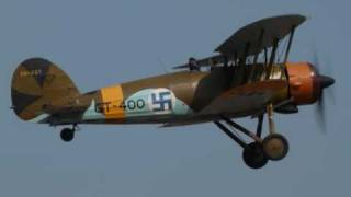 preview picture of video 'Gloster Gauntlet engine start sound'