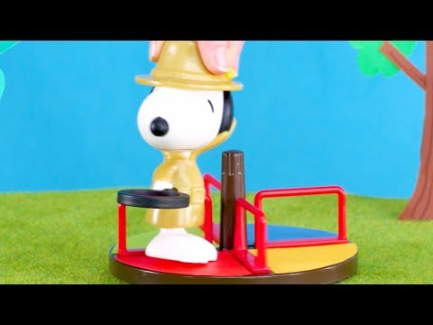 史努比玩具遊戲|麥當勞快樂餐玩具。諜報遊戲-史努比特工｜兒童卡通片 (Snoopy Toy Play | McDonalds Happy Meal Toys: Spy Games - Snoopy Secret Agent | Kids Cartoon)