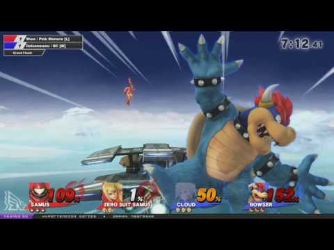 Shoe (ZSS) / Pink Menace (Samus) vs Deluxemenu (Bowser) / BC (Cloud)