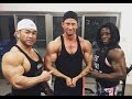 In the gym with Hide Yamagishi & Iris Kyle