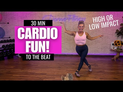 30-Min Cardio Party Workout | Kickboxing, Dance, HIIT & Aerobics | No Equipment