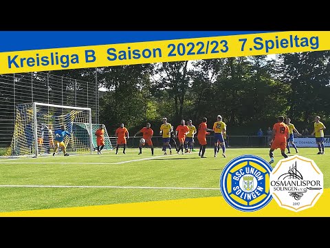 BSC Union Solingen - Osmanlispor Solingen Highlights | Kreisliga B, 7. Spieltag 2022/23