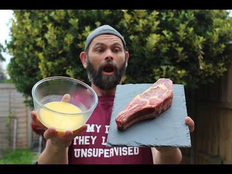 How To Pan Sear A Bone In Ribeye With Clarified Butter.