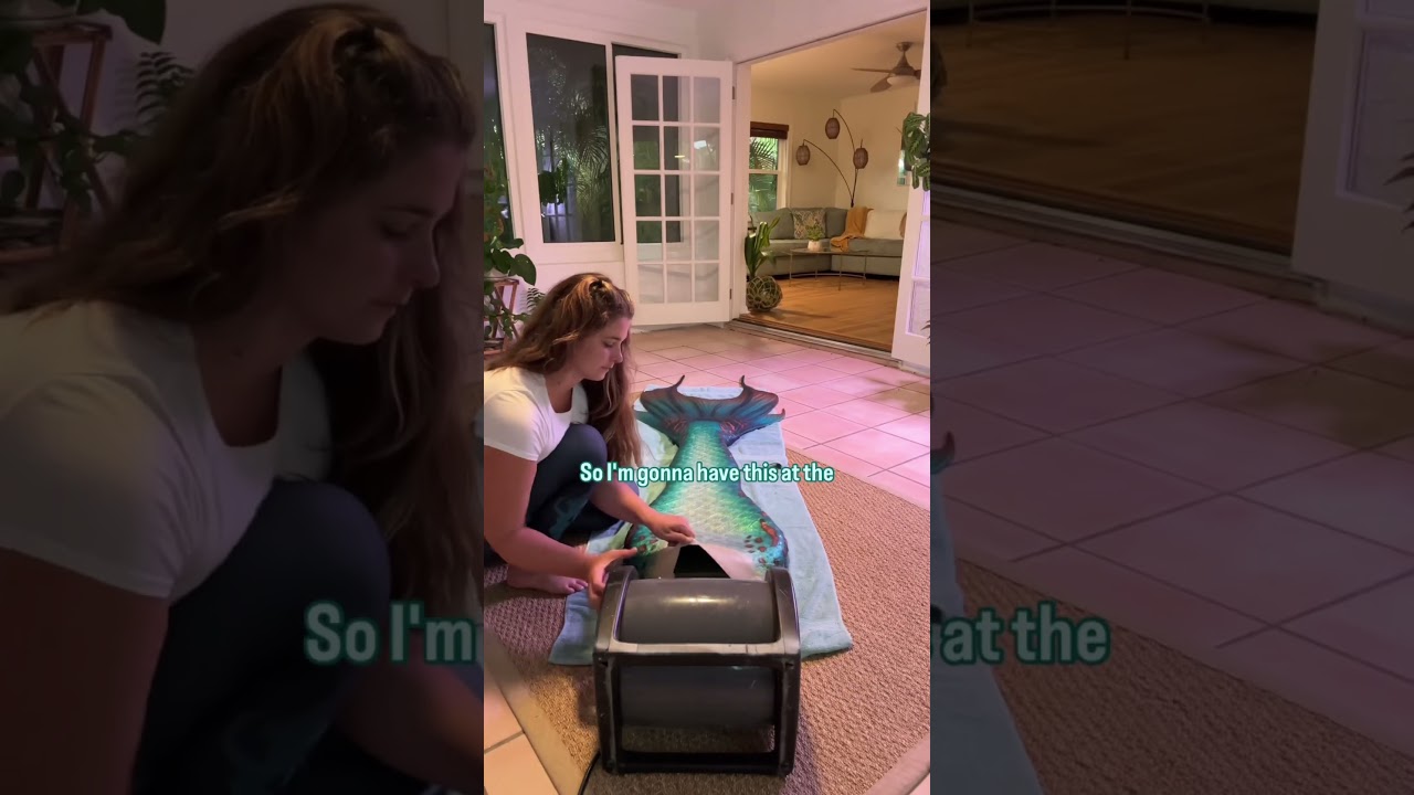 Caring for my $6000 mermaid tail 🧜‍♀️ #mermaidlife