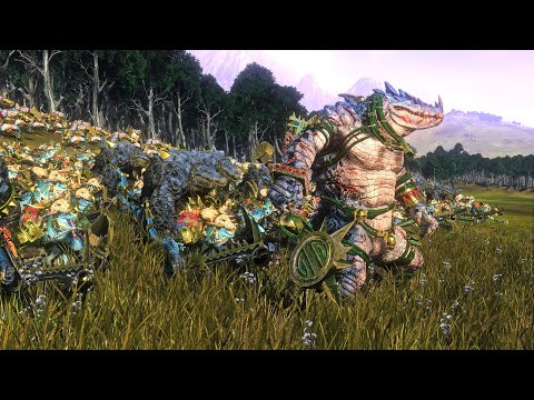 Lizardmen Vs High Elves | 17,000 Unit cinematic Battle | Total War Warhammer 2