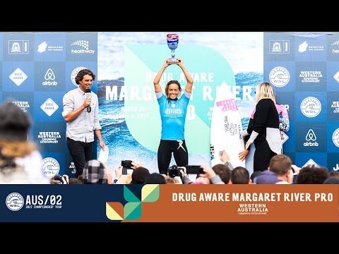 2017 Women's Awards Ceremony with Fitzgibbons & Wright at the Drug Aware Margaret River Pro
