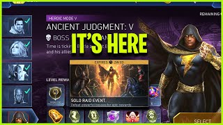 Injustice 2 Mobile | Ancient Judgement Is back | Solo Raids Heroic 5