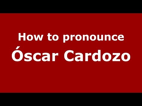 How to pronounce Óscar Cardozo (Spanish/Argentina) - PronounceNames.com