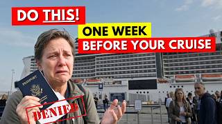 7 Days Before Your Cruise… Do NOT Forget This