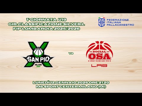 Velasca San Pio X Milano vs SocialOSA Basket Milano
