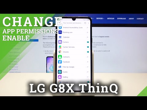 App Permissions - App Settings on LG G8X ThinQ