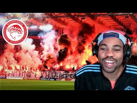 AMERICAN REACTS TO GATE 7 OLYMPIAKOS ULTRAS - BEST MOMENTS