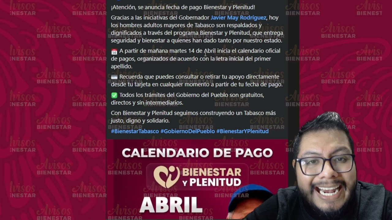 ¡HOMBRES DE 63 y 64 AÑOS! fecha de pago de bienestar y plenitud, marzo - abril 2026 NO SE TE PASE
