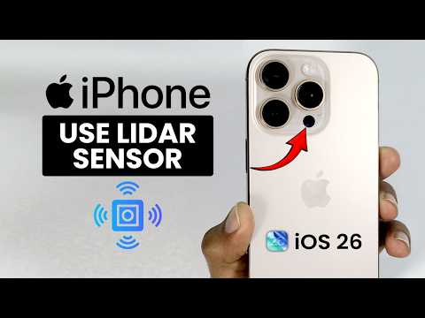 iOS 26 - How to Use LIDAR Sensor on iPhone (Usage of Lidar)