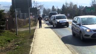 preview picture of video 'Kolejarze zablokowali ruch na zakopiance. Bojcorka.pl'