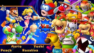 【マリオパーティ9】最後のボスまで生き残れるのは誰？ヨッシー VS ロゼッタ VS マリオ VS ピーチ