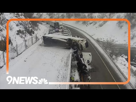 I-70 closed in Glenwood Canyon after semi-truck crash