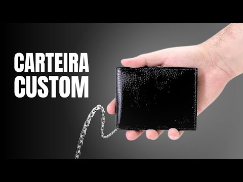 Carteira Custom com Corrente para Motociclistas