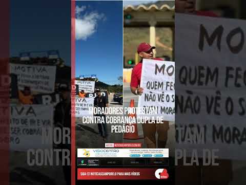 Moradores protestam contra cobrança dupla de pedágio #Shorts