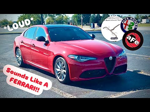 Making My ALFA ROMEO GIULIA Sound Like A RACECAR! (Muffler Delete: Install + Sound)