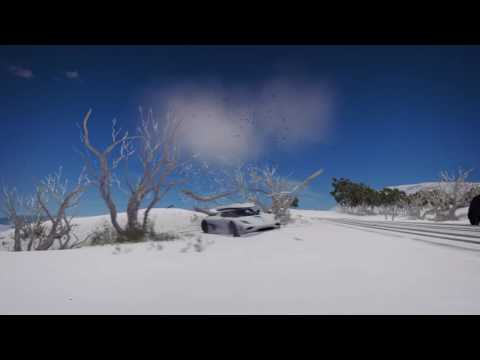 Koenigsegg Agera downhill snow run