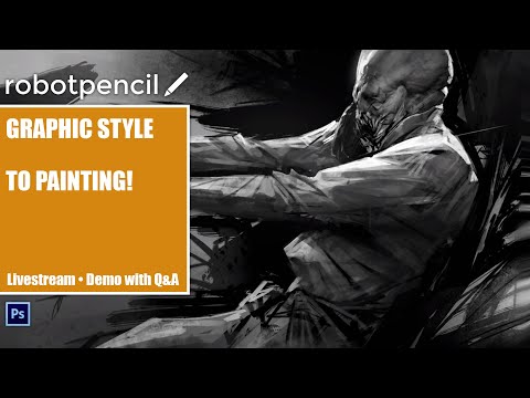 Robotpencil Stream 23 - Graphic Style to Painting!