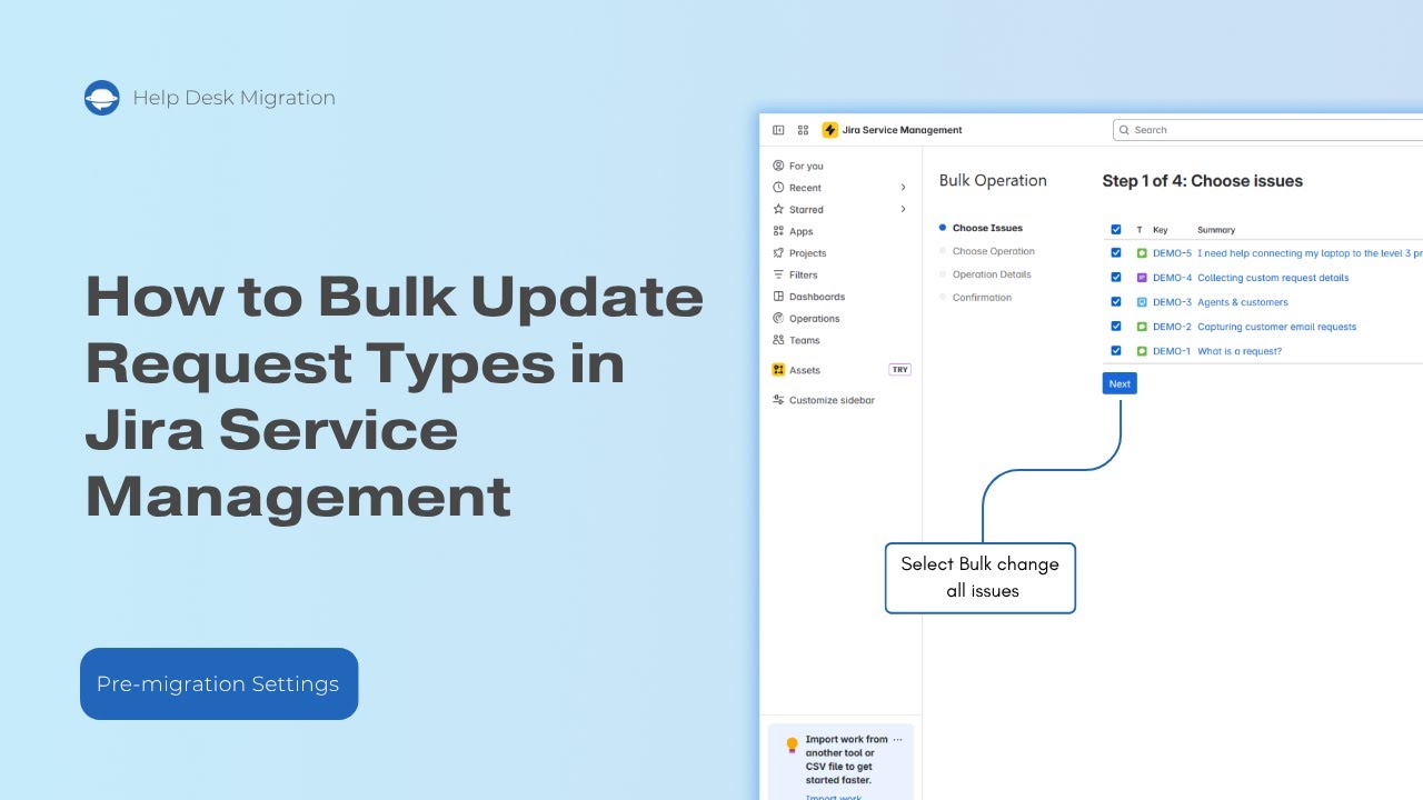 How to Bulk Update Request Types in Jira Service Management
