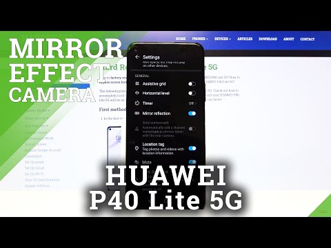How to Lock Mirror Effect Camera in HUAWEI P40 Lite– Turn ON / OFF Mirror Effect Camera
