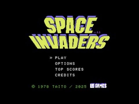 COMMODORE 64 += SPACE INVADERS =+ NEW PORT GAME 2025