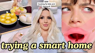 trying WEIRD smart home gadgets from viral videos (cooking + cleaning)