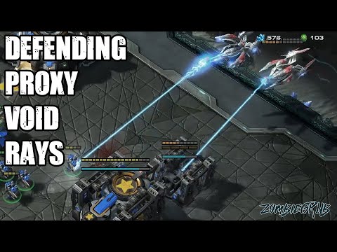 Terran Defending Proxy Void Rays
