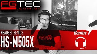 Video thumbnail for Headset Genius HS M505X by FGTEC Informática