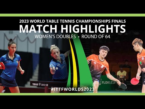 Huang /Chen vs Vivarelli/Piccolin | WD R64 | 2023 ITTF World Table Tennis Championships Finals