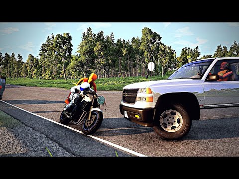 BeamNG Drive - Crossroad Car Crashes #3