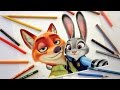 Speed Drawing Nick And Judy Zootopia