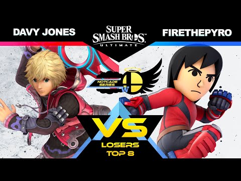 Davy Jones (Shulk) VS FireThePyro (Mii Brawler) | NOTCADE Summer Series #5 - SSBU Losers Top 8