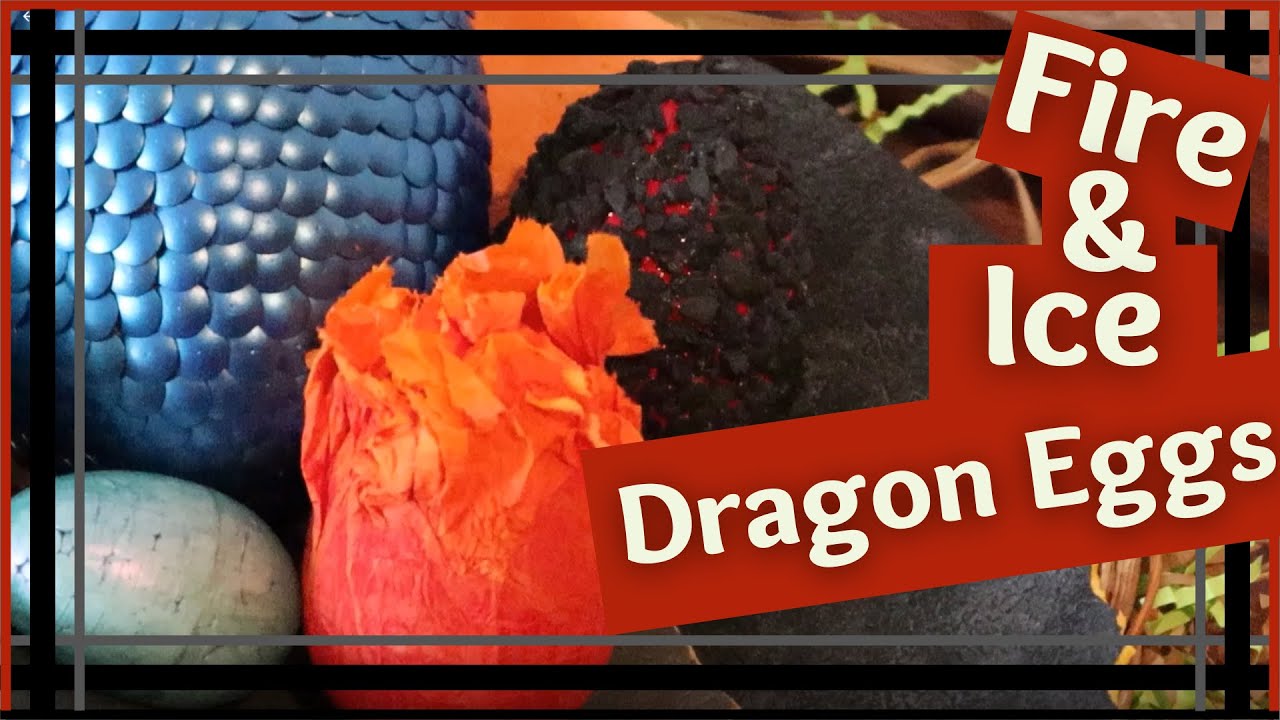 DIY Dragon Egg Craft - How to Make a Flame and Lava Dragon Egg