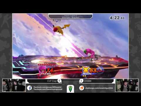 S4@GU 5-3 (Winner's Bracket): CoF.A2 Cagt (Little Mac) vs DM888 (Pikachu)