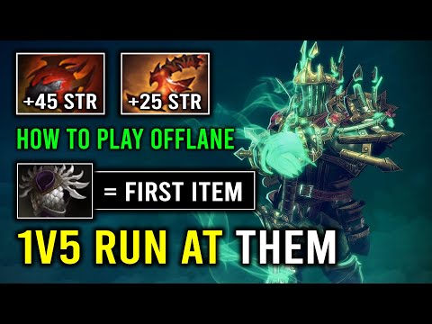 How To Play WK As An Offlane 1st Item Blade Mail With 1v5 Tank Full Strength Wraith King Dota 2