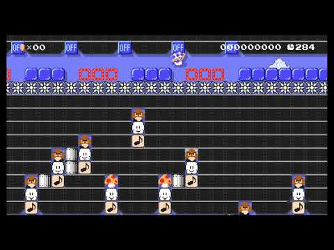 MARIO MAKER 2 NIVEAUX DE Rowlaet (Rhythm Challen: GOURMET RACE)
