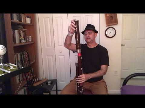 Bassoon demo demonstration of the instrument