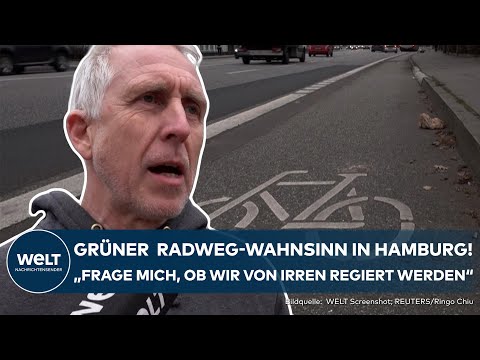 Video Thumbnail: HAMBURG: Grüner Radweg-Irrsinn! Heftiger Streit über Verbreiterung für Lastenräder