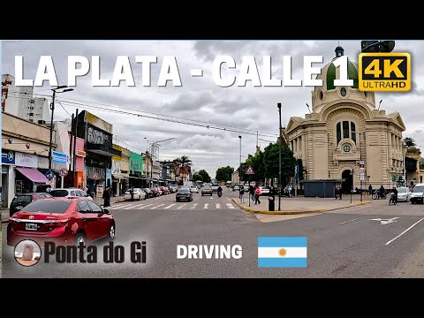CALLE UNO DE LA CIUDAD DE LA PLATA #driving 2025 CAPITAL DE LA PROVINCIA DE BUENOS AIRES - ARGENTINA