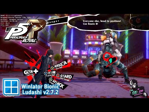Winlator Ludashi - Gameplay Persona 5 Royal (Windows) On Android