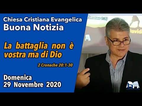 La battaglia non è vostra ma di Dio  2 Cronache 20:1-30