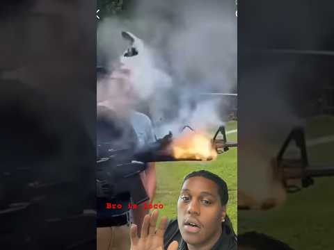 Gun explodes in ￼his face #viral #explosion #ar15 ￼