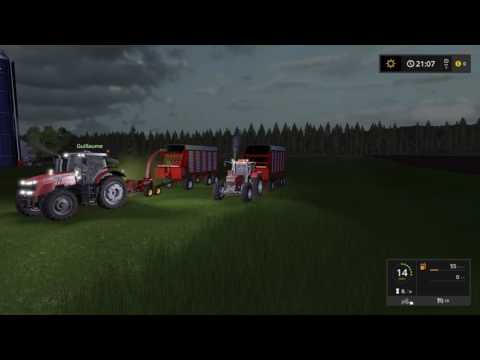 Fs17:Silage with Nh fp 240 and Miller forage wagon