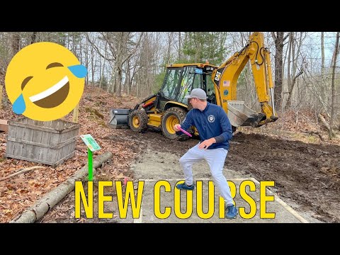 PLAYING CONSTRUCTION ZONE DISC GOLF!?