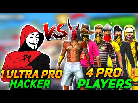 1 HACKER VS 6 PRO PLAYER😱 IN GARENA FREE FIRE / Hacker Challenge To Pro Players😡🤯 Free Fire